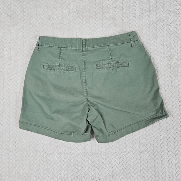 Old Navy High-Waisted Green Chino Shorts Womens Sz 2 Utility Gorpcore Academia - Picture 5 of 9